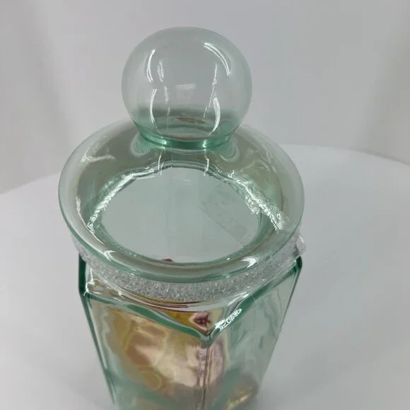 Smirnoff Infusion Jar Made In Italy Green Glass W/ Lid New Boxed - Picture 6 of 16